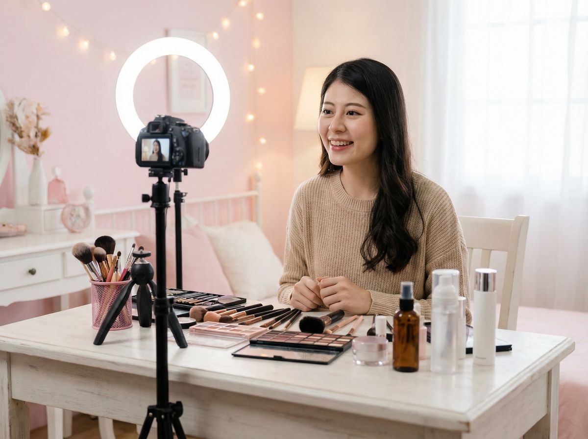 母狗美女主播美妆视频教程